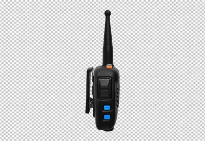  radios walkietalkie Twoway radios rechargeable 3D rendering isolated on transparent