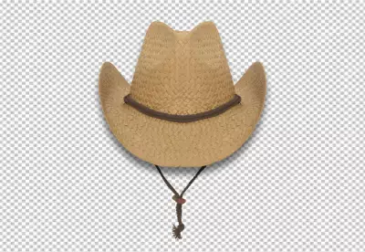 realistic with a floppy hat