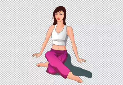 Effectively showcases the woman’s focus and vibrant energy