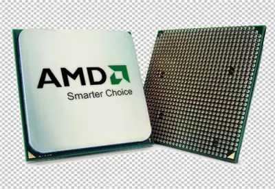 cpu chip in a style that merges transparent background