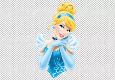 Cinderella princess in blue dress
