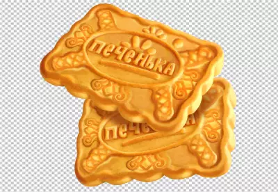 cholates chip cookies falling on png background