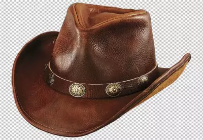 Cowboy hat on isolated png background