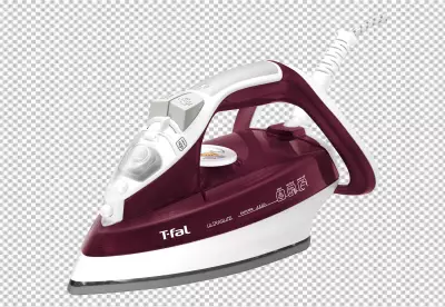 Clothes iron  transparent background 