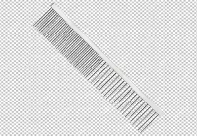 Hairbrush or comb on PNG background
