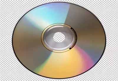 Realistic cd mockup transparent 