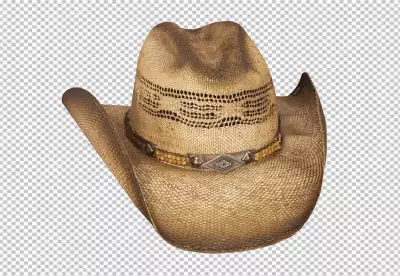 Hat front view full length isolate on transparency background PNG