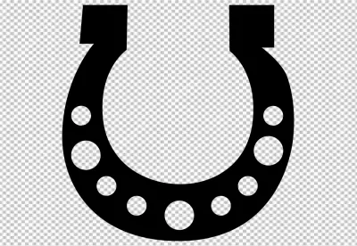 Horseshoe Glyph Icon Minimalist Solid for Graphic Designer image