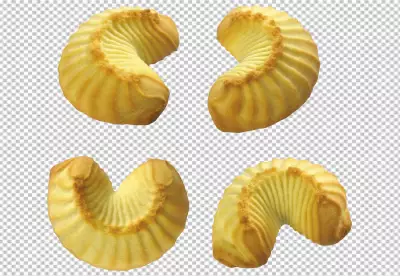 Delicious cookies arrangement transparent BG