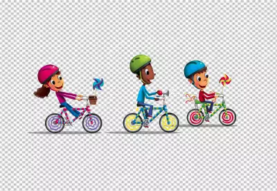 Cycling cartoon png 