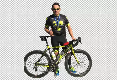cyclist man riding a bicycle PNG