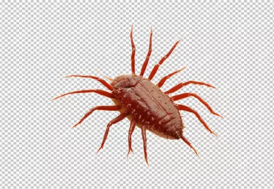 Detailed Macro Photograph of a Reddish-Brown Arthropod with Spiky Legs image