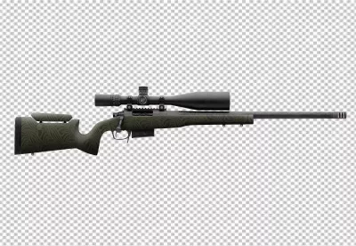 Modern Precision Rifle with Advanced Optics and Textured Stock for Long-Range Accuracy image
