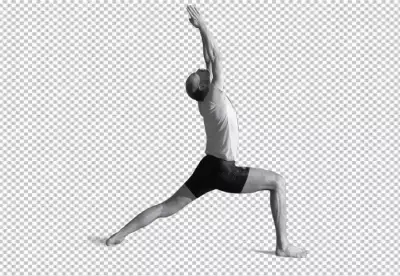 Elegantly emphasizes the woman's balance and physical power