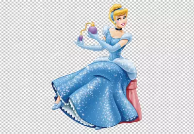 Cinderella princess with golden tiara