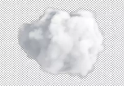 Cloud transparent background cutout