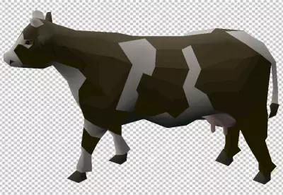 Agriculture farm cow transparent background 