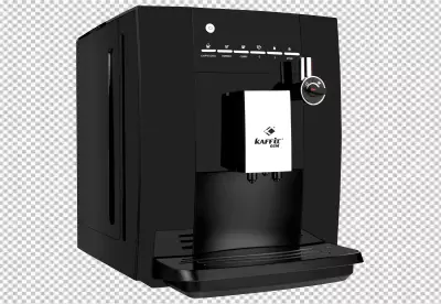 Hands installing filter into coffee maker