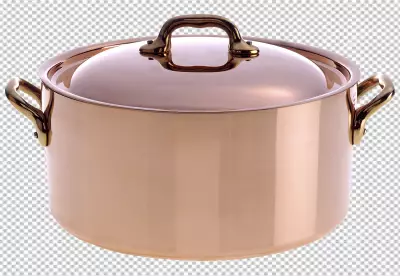 Cooker side view full length isolate on transparency background