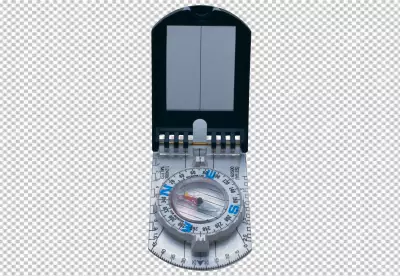 A compass box on compass transparent background 