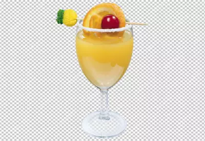 Cocktail realistic set