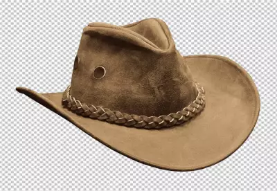 Fedora hats arrangement in studio cowboy hat PNG