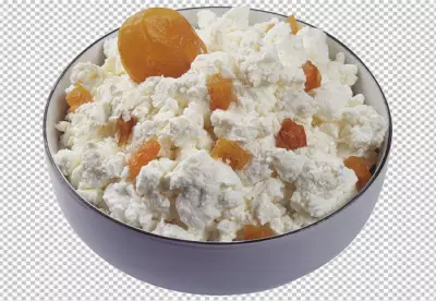 cheese from fresh milk in a bowl transparent 