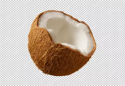  coconut isolated on transparent background