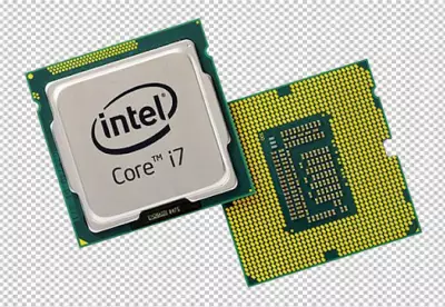 CPU Isolated on transparent background p