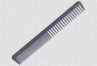 Hairbrush or comb on 
