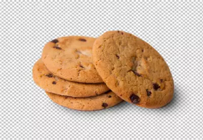 cookies of irregular round or oval shape PNG