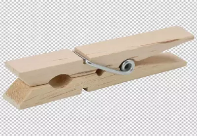  PNG Rustic wooden clothespins on a sunlit laundry