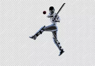 Cricket batsman transparent BG PNG