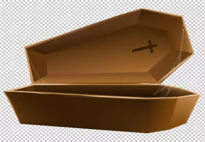 Coffin  PNG background isolated