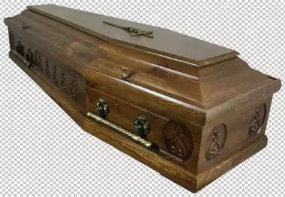 Coffin transparent background isolated a high