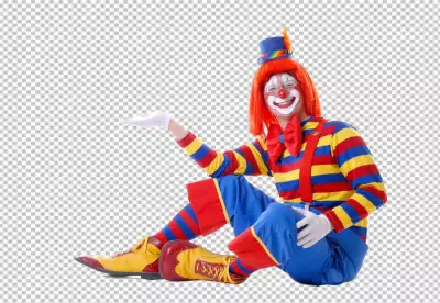 Colorful Clown Juggling Balls