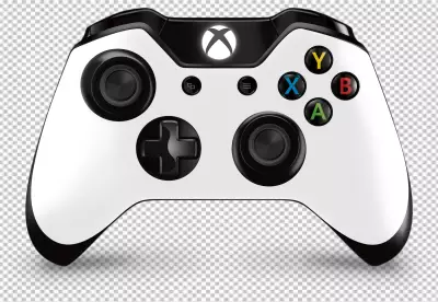 Xbox one white and black Joystick sleek design and Gaming Essentials