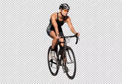 people and children riding on sports road and walking bicycles isometric