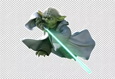 Yoda Jedi Master Lightsaber Stance 5387