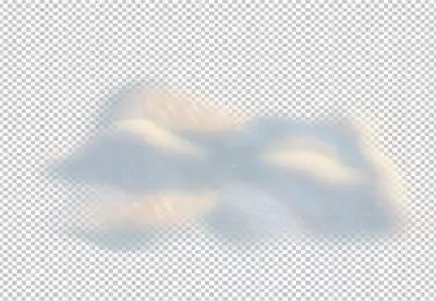 Cutout clean white cloud transparent background 