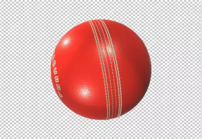 Cricket ball isolated