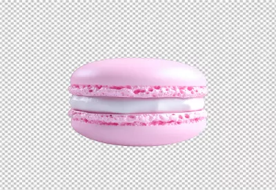 Delicious Pink Macaron Sweet Dessert for Bakery Design Projects image