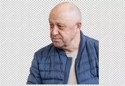 Yevgeny Prigozhin Russian mercenary leader looking somting to har right