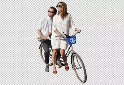 A cyclist man riding a bicycle isolated transparent background  PNG