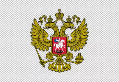 PNG Flag of Russia with coat of arms
