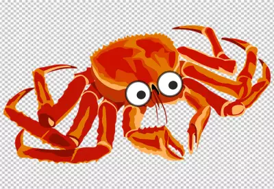  Cooked lobster claw transparent backgroud