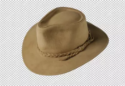 Real cow boy hat PNG BG