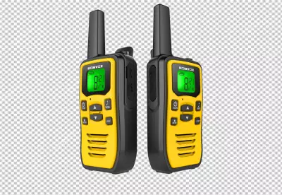Portable Radios WalkieTalkie Isolated on a Transparent Background PNG