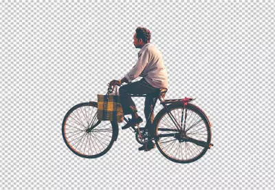 cycling outdoors with his bike and helmet