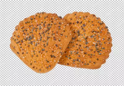 Stack of chocolate chip cookies isolated PNG
